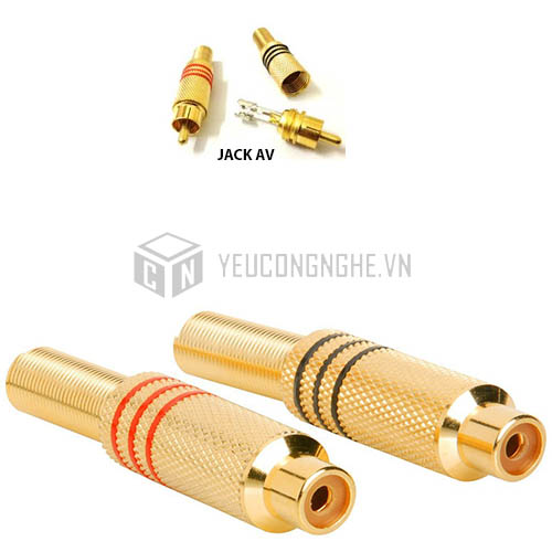 Jack AV đầu 3.5mm mạ vàng giá rẻ