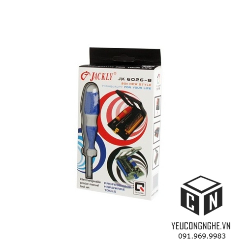 Bộ dụng cụ mở máy tính chuyên nghiệp 26 món Jackly JK-6026-B