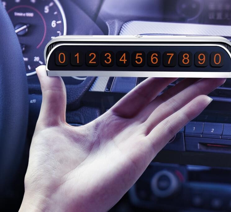 Thẻ số điện thoại đặt taplo xe hơi có nắp đóng mở Joyroom JR-ZS173