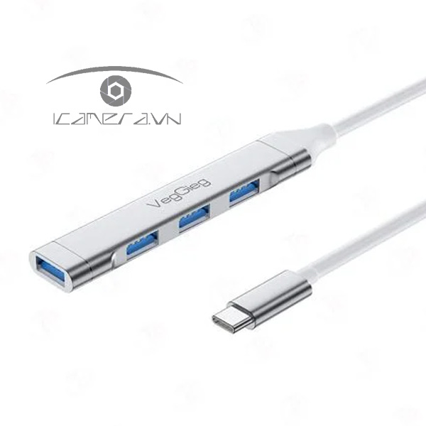 Bộ chuyển đổi Type-C ra 4 cổng USB 3.0 VEGGIEG V-K303