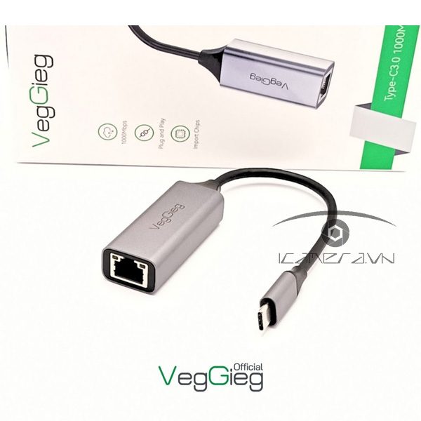 Cáp Chuyển Type-C 3.0 sang LAN - V-K308