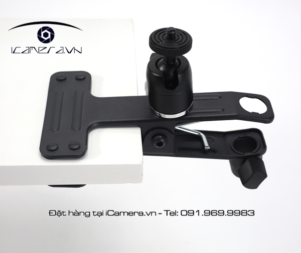 Kẹp to có bi cho đầu tripod đa năng thiết bị quay chụp HN