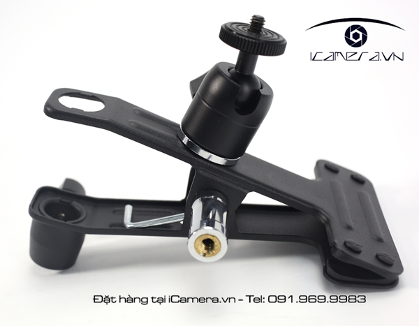 Kẹp to có bi cho đầu tripod đa năng thiết bị quay chụp HN