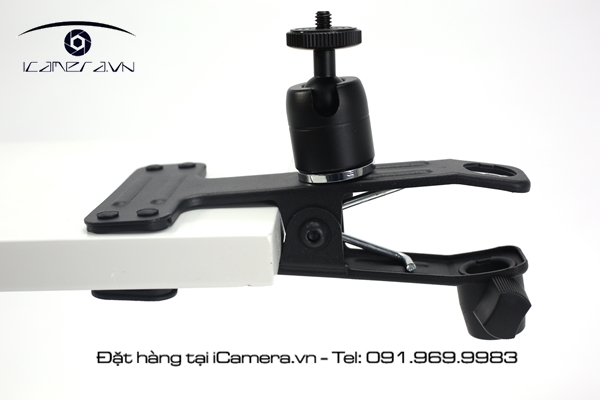 Kẹp to có bi cho đầu tripod đa năng thiết bị quay chụp HN
