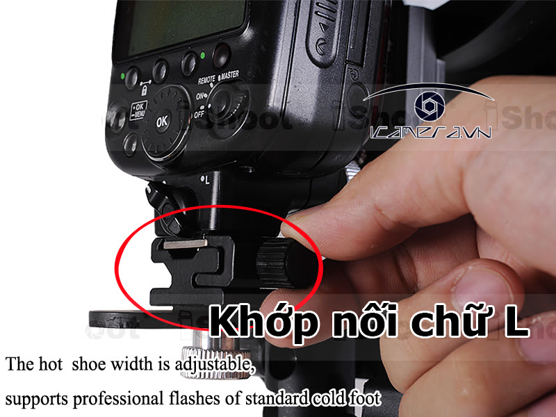 Khớp nối đèn flash softbox chữ L phụ kiện thiết bị quay chụp