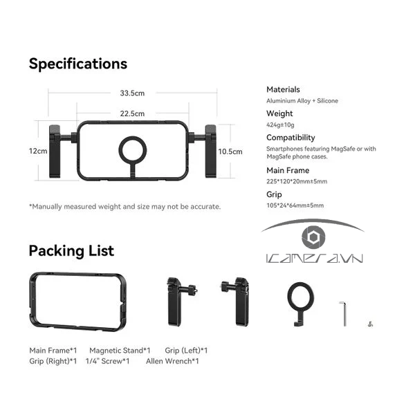Khung kim loại cho điện thoại Ulanzi MG-001