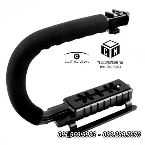 Khung đỡ máy quay, máy ảnh chuyên nghiệp chống rung chữ C mount handle