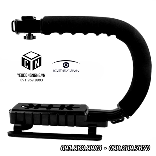 Khung đỡ máy quay, máy ảnh chuyên nghiệp chống rung chữ C mount handle