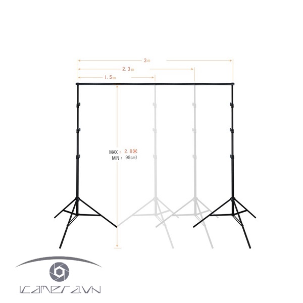 Khung treo phông di động chuyên nghiệp kích thước 2.8m x 3.0m