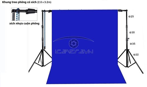 Khung giá treo phông chụp ảnh di động PR-1