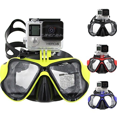 Kính lặn biển gắn Camera Gopro Hero cao cấp kèm hộp đựng GM-02