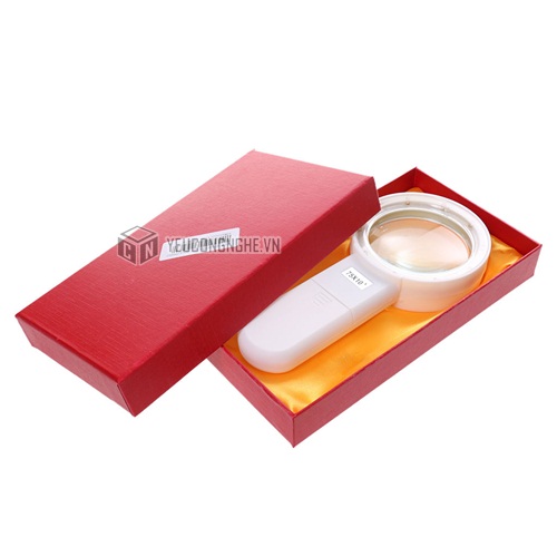 Kính lúp 10x cầm tay Handheld Magnifying Glass 10 bóng LED MG-10X