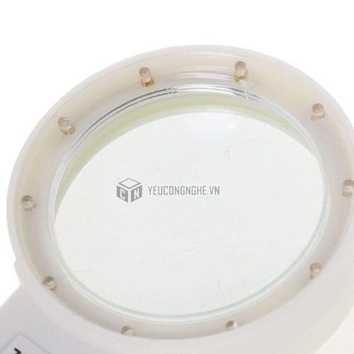 Kính lúp 10x cầm tay Handheld Magnifying Glass 10 bóng LED MG-10X