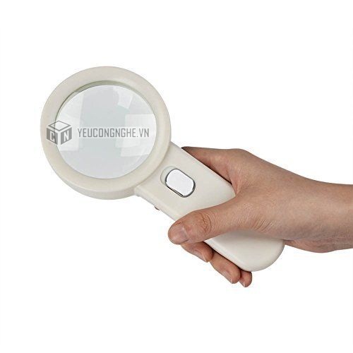 Kính lúp 10x cầm tay Handheld Magnifying Glass 10 bóng LED MG-10X