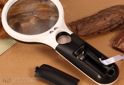 Kính lúp cầm tay 3x 45x 3 đèn led KL-02