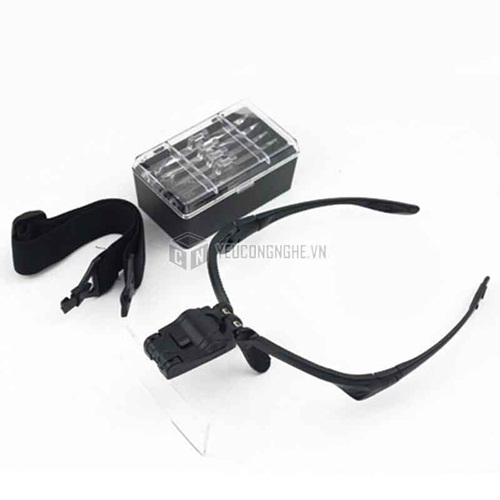 Kính lúp đeo mắt kèm đèn led No.9892B