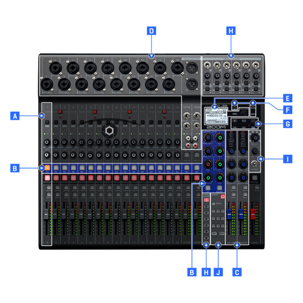 Bàn trộn mixer Zoom L20 Livetrak