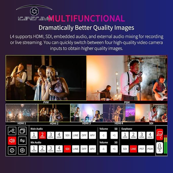 Bàn trộn Livestream FeelWorld LIVEPRO L4