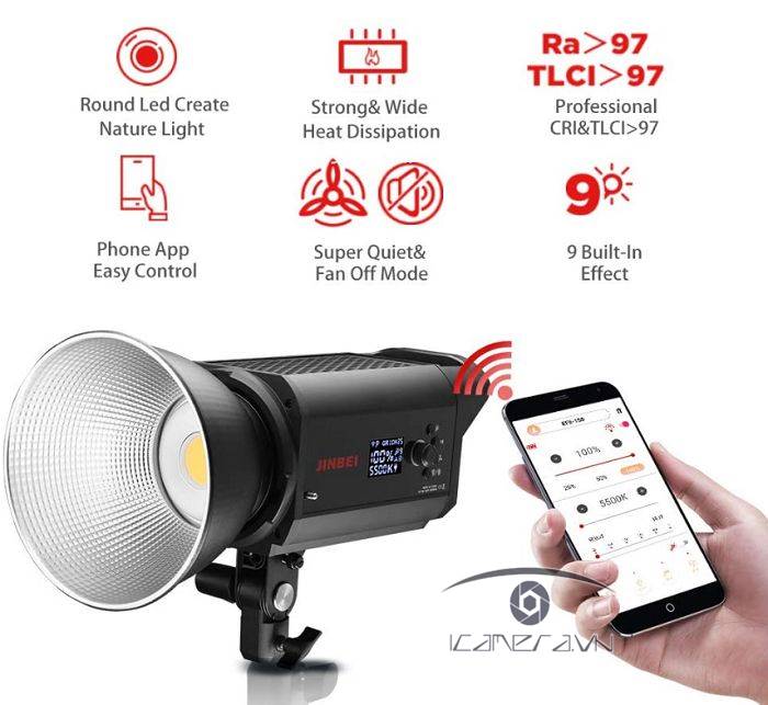 Đèn Led EFII-200 Jinbei 5500K