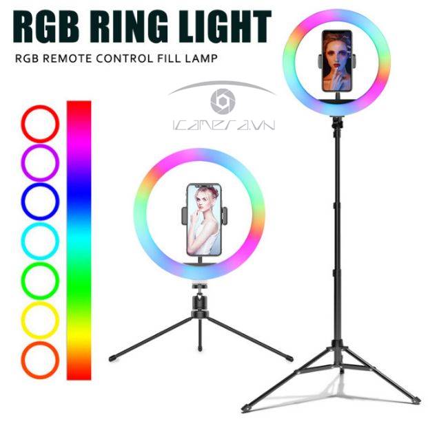 Đèn Led ring tròn đổi màu RGB 13 icnh MJ33