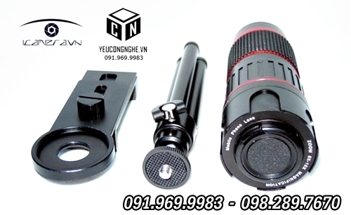 Bộ ống kính tele điều chỉnh tiêu cự 6-18x đa năng pro như lens DSLR