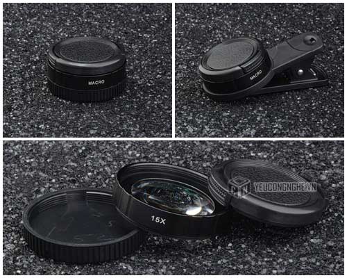 Lens macro cho điện thoại 15x 37mm dạng kẹp ML-15