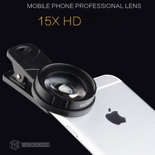 Lens macro cho điện thoại 15x 37mm dạng kẹp ML-15