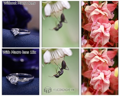 Lens macro cho điện thoại 15x 37mm dạng kẹp ML-15