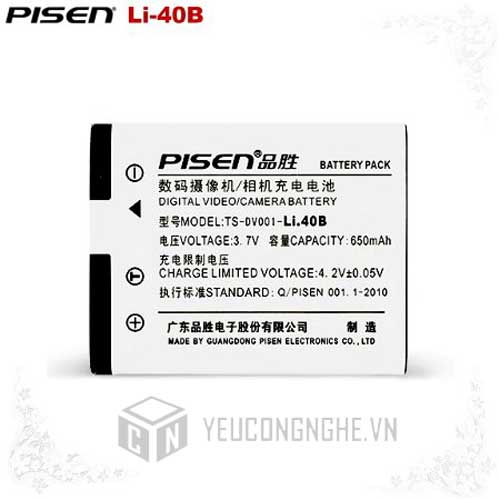 Pin máy ảnh Olympus Li.40B Pisen