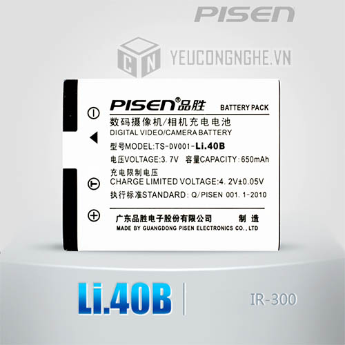 Pin máy ảnh Olympus Li.40B Pisen