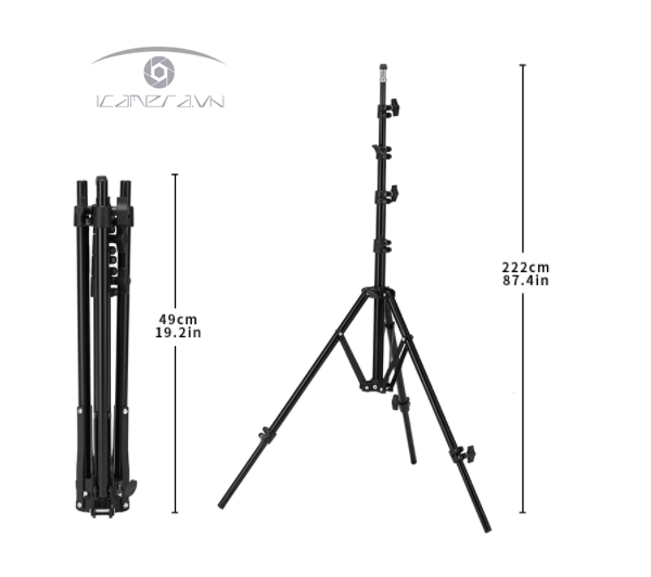 Chân đèn light stand gấp ngược Meiking MG-2000FP