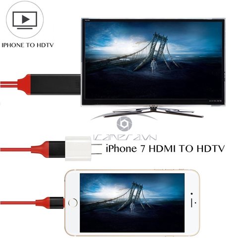 Cáp nối điện thoại iPhone iPad Lightning ra tivi máy chiếu HDMI LHD-008