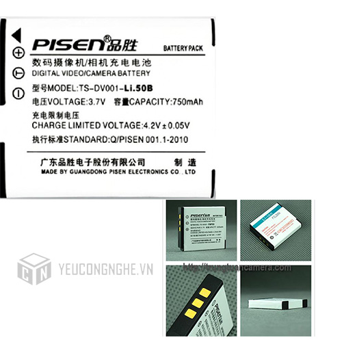 Pin máy ảnh Olympus Li.50B Pisen