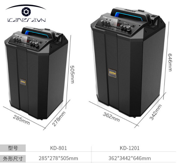 loa keo di dong vo go kd1201 gia re ha noi