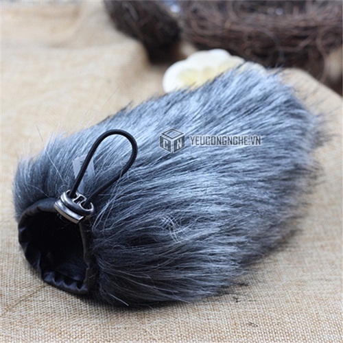 Lọc gió cho mic Rode Videomic Go Microphone Furry wind cover Huanor HN-17