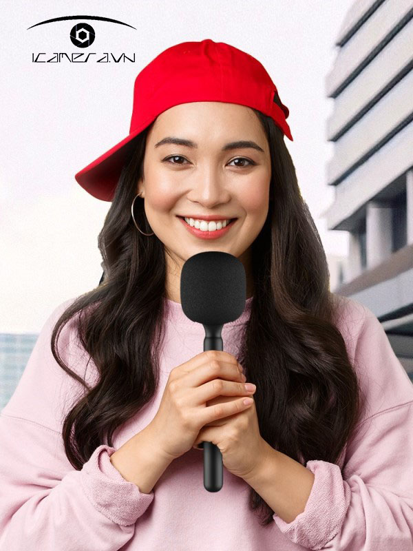 Tay cầm phỏng vấn gắn micro M28 cho Micro Rode , Saramonic , Boya , DJI