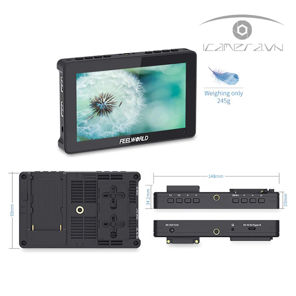 FEELWORLD F5 PRO V2 MÀN HÌNH CẢM ỨNG 5.5 INCH