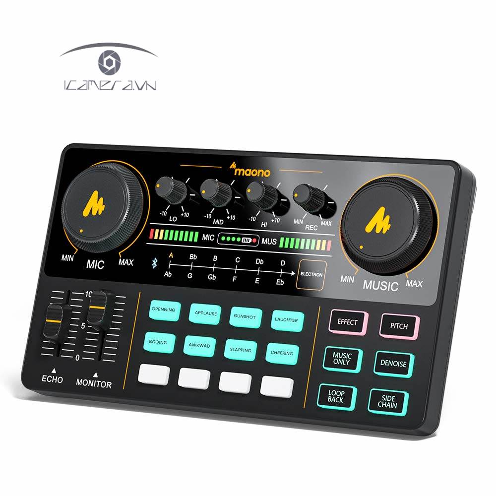 Bộ trộn âm thanh soundcard mixer Maono AM200