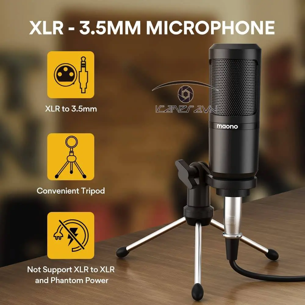 Bộ trộn âm thanh soundcard mixer Maono AM200S1 (bao gồm micro)