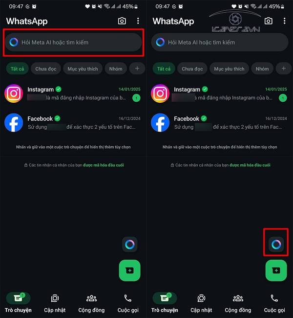 Hướng dẫn cách sử dụng Meta AI trong WhatsApp