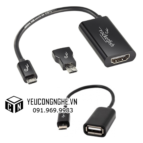 Đầu chuyển adapter MHL ra cổng HDMI chính hãng Rocketfish giá rẻ