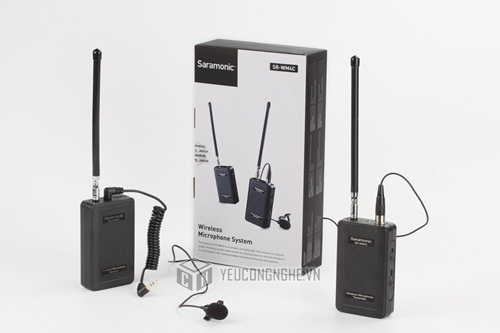 Mic song phin thu âm gài áo không dây SR-WM4C VHF Wireless Microphone Saramonic