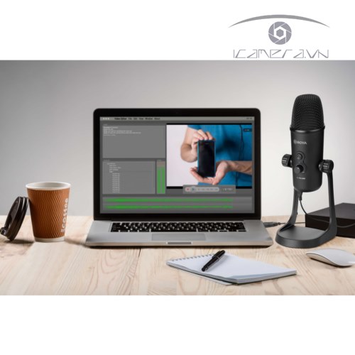 Mic thu âm BY-PM700 cho máy tính, PC để thu âm clip ASRM độ nhạy tiếng cao