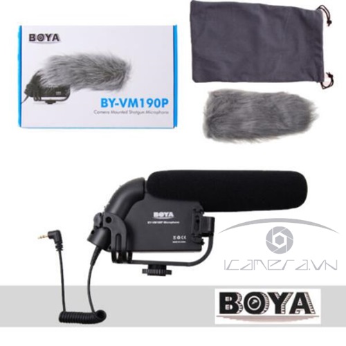 Mic thu âm Boya BY-VM190P cho máy quay, máy ảnh DSLR