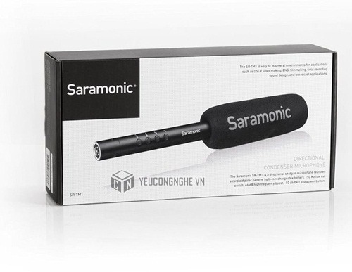 Mic thu âm định hướng XLR shotgun 11 inch Saramonic SR-TM1