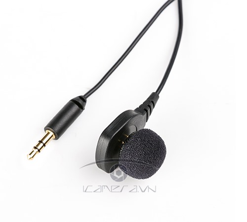 Mic gài dạng pin đính Boya BY-HLM1 jack 3.5mm cho DSLR camera
