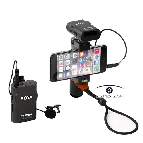 Mic thu âm gài áo không dây BOYA BY-WM4 Wireless Lavalier Microphone