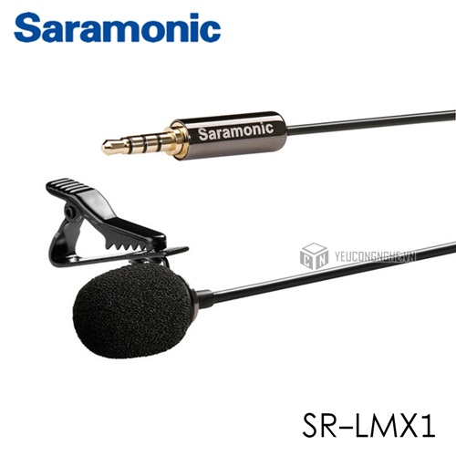 Mic thu âm gài áo Lavalier Microphone cho điện thoại, iPhone, iPad, Android SR-LMX1
