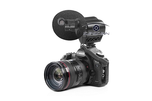 Mic thu âm Saramonic VMIC STEREO Condenser Video Microphone cho máy ảnh DSLR, máy quay
