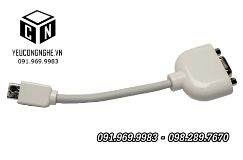 Cáp chuyển đổi Mini DVI ra VGA cho iMac/ Macbook/ PowerBook